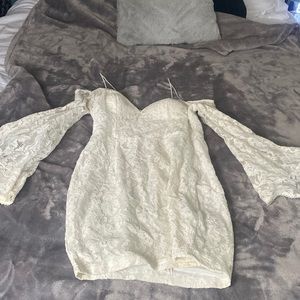 White lace fashion nova dress